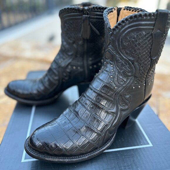 Lucchese Classics Women's 10 B Black Crocodile & Python Boots- WILL TAKE OFFERS - Picture 3 of 6
